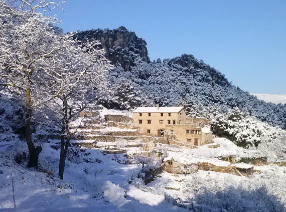Refugio La Cabrera nevado