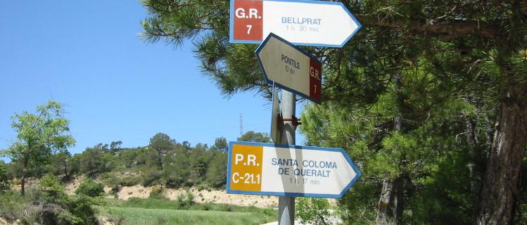 Route on foot or by bike Conca de Barberà